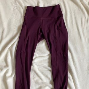 Fabletics maroon leggings